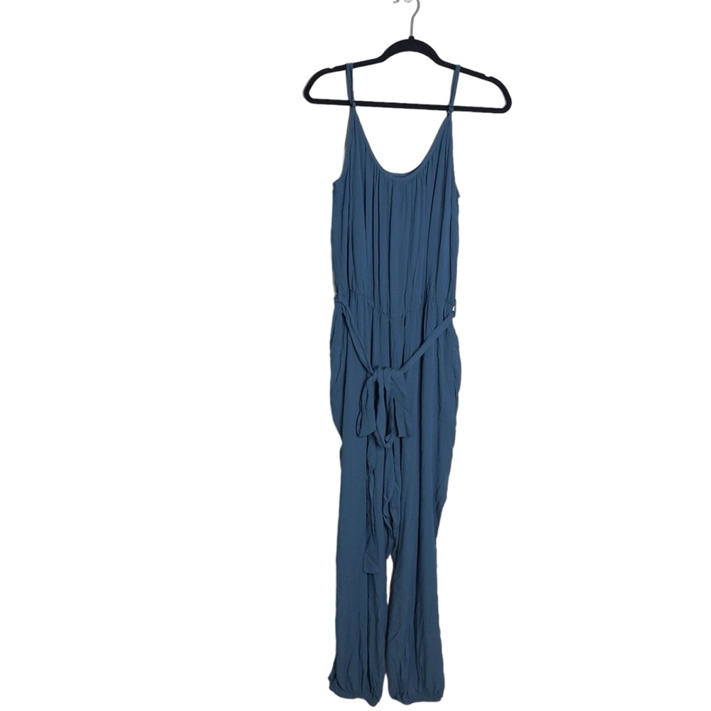City Chic Capri Teal Jumpsuit Size 16 - Picture 5 of 10
